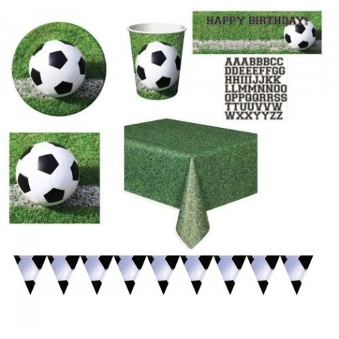 coordinato-tavola-calcio-set-compleanno-bambino-kit-n17 - Addobbi per feste  tuscolana Roma - Trilly Feste